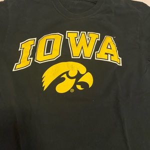 size M University of Iowa black long sleeve T-shirt